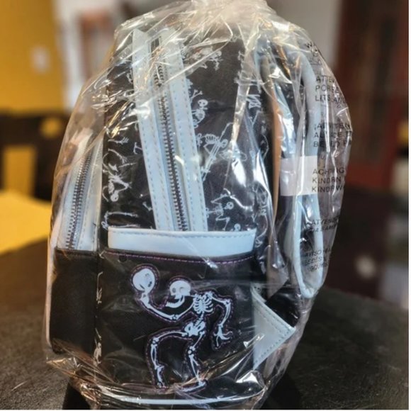 Loungefly Corpse Bride Emily and Victor GLOW in the Dark Mini Backpack 2022 SDCC